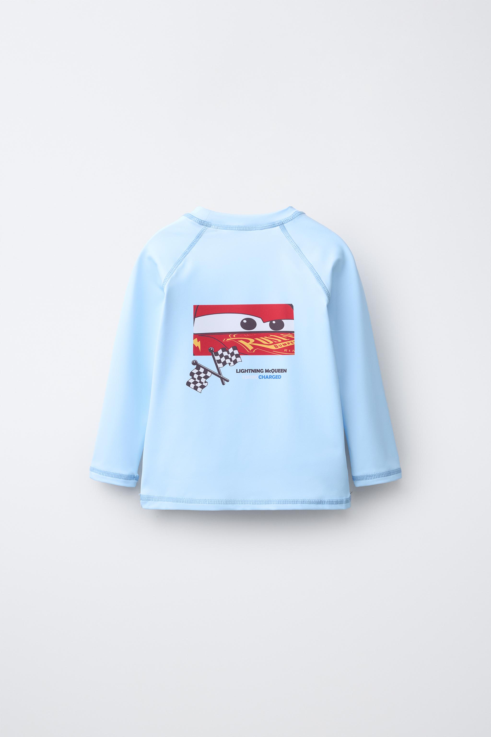 1-6 ANS/ T-SHIRT DE BAIN CARS FLASH MCQUEEN © DISNEY